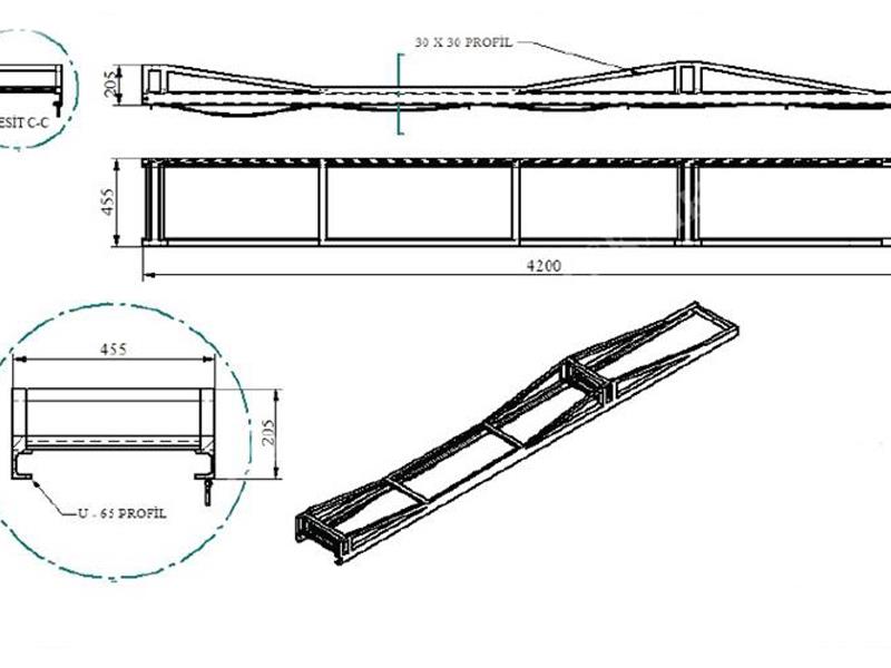 Raylı İnşaat Vinci Asansörü 350 KG